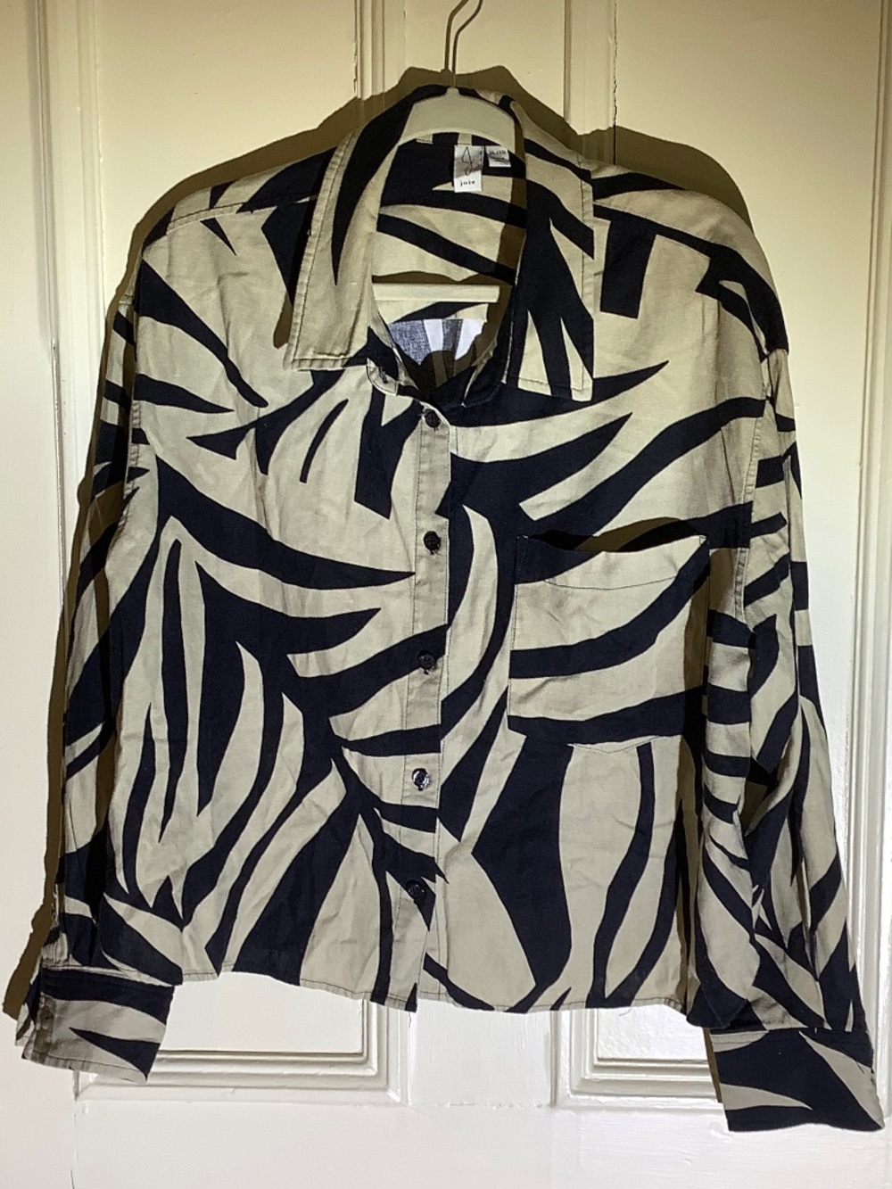 Joie Linen Blend Blouse XL